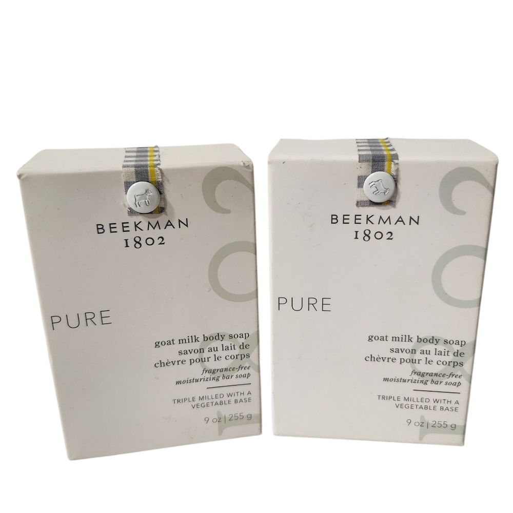 NEW Beekman 1802 Pure Goat Milk Soap - TWO 9 Ounce Bars